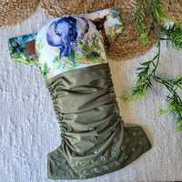 Couche lavable | taille unique | Savane - Elephant (wrap)