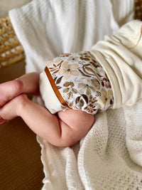 Cloth Diaper | One size | Floral sepia (wrap)