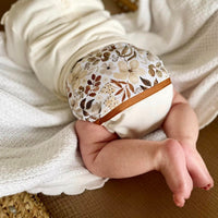 Cloth Diaper | One size | Floral sepia (wrap)