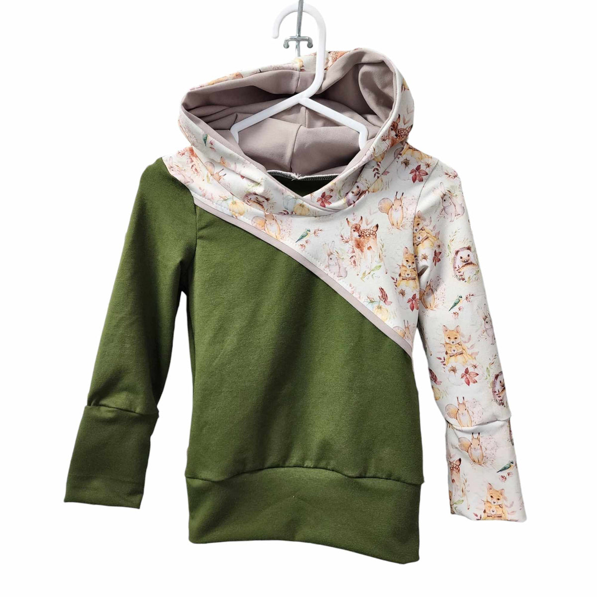 M3 Creations | Grow-with-me Lili-scrappy hoodie | Fables of the Forest (ready-to-go)