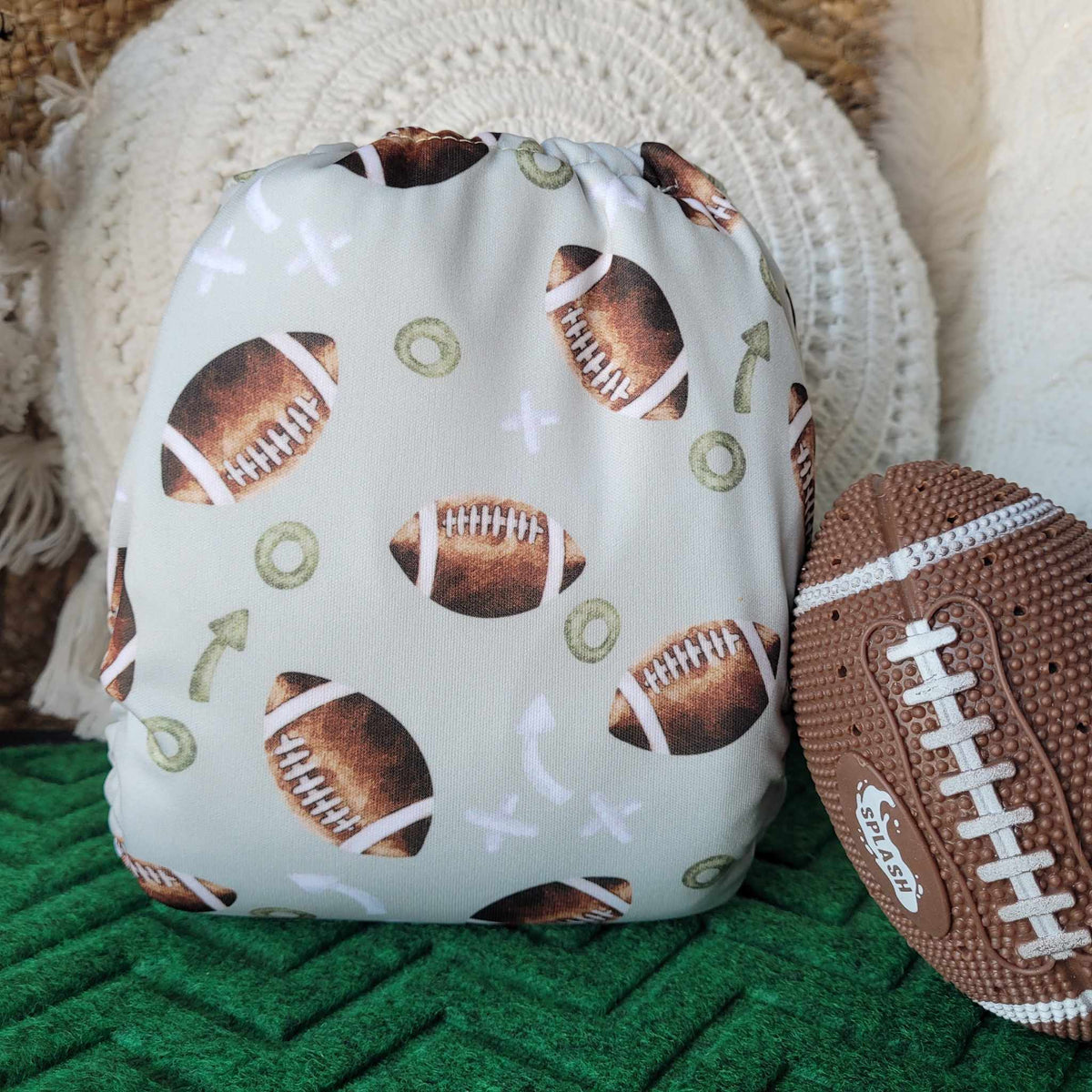 Cloth Diaper | One size | Football 24 (full print)