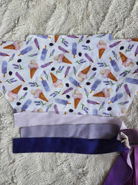 Cloth Diaper | One size Scrappy-wrap | Lavender Cream