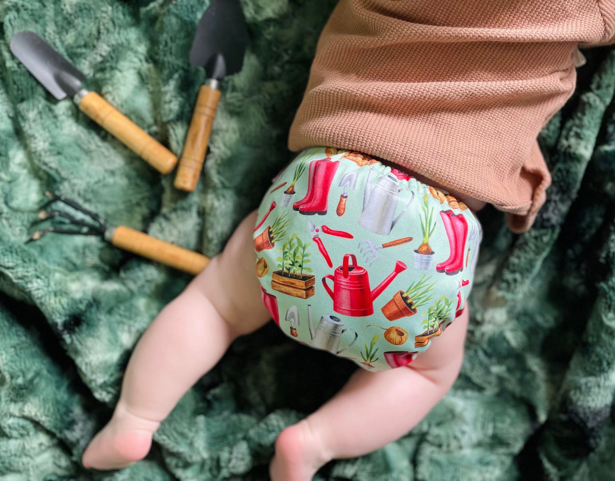 Cloth Diaper | One size | Janette gardens (full print)