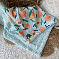 Simple comforter ready to go | Blue Nectarines [Minky/Faux Fur]