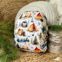 Cloth Diaper | BIG size | Rustic campsite (full print)