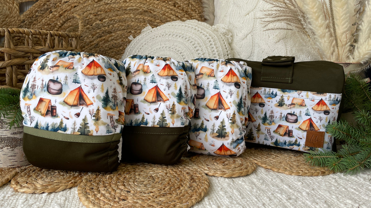 Cloth Diaper | BIG size | Rustic campsite (wrap)