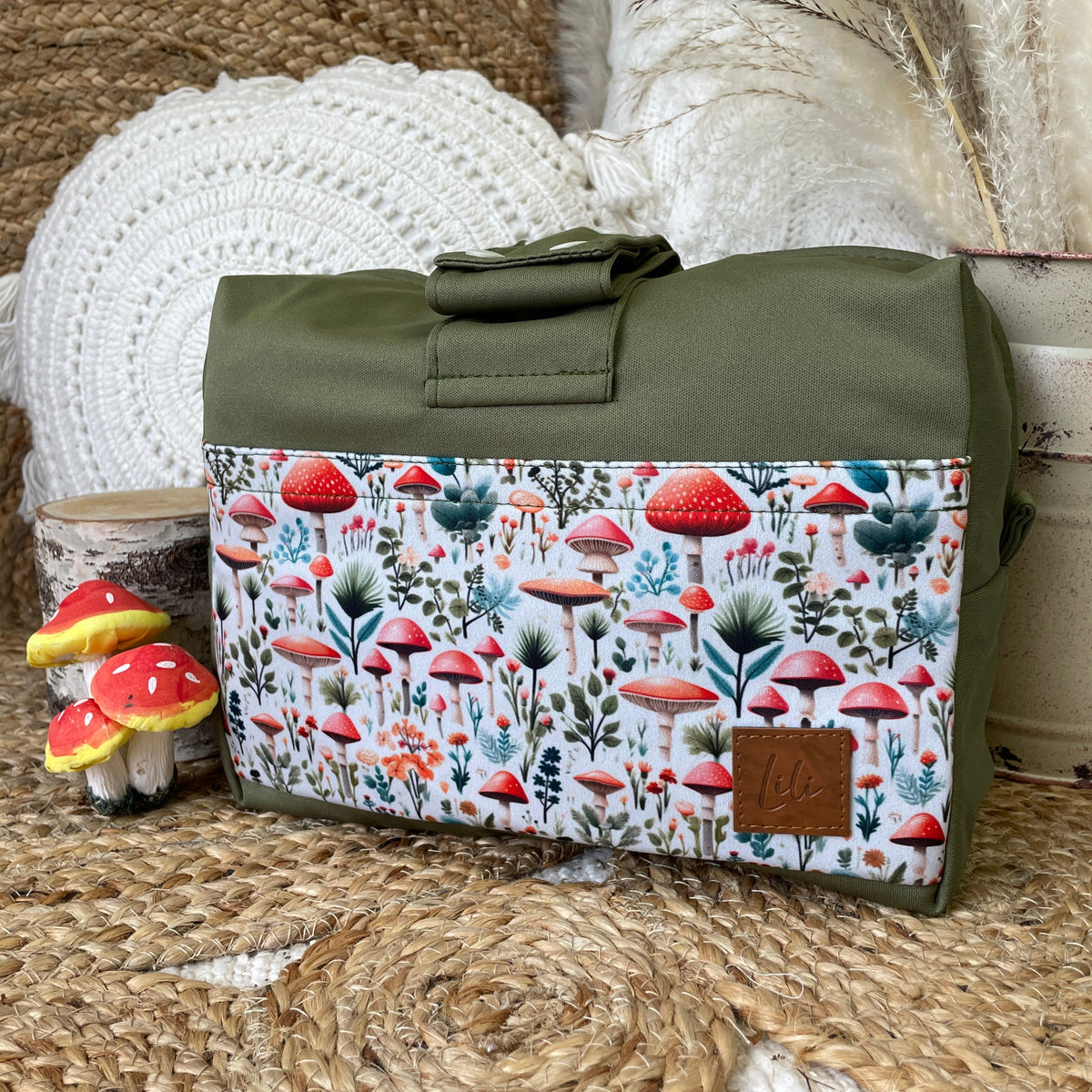 Waterproof LiliPOD bag | Cute Mushrooms