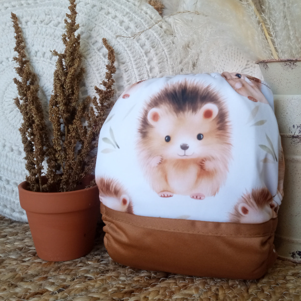 Cloth Diaper | BIG size | Cute hedgehogs (wrap)