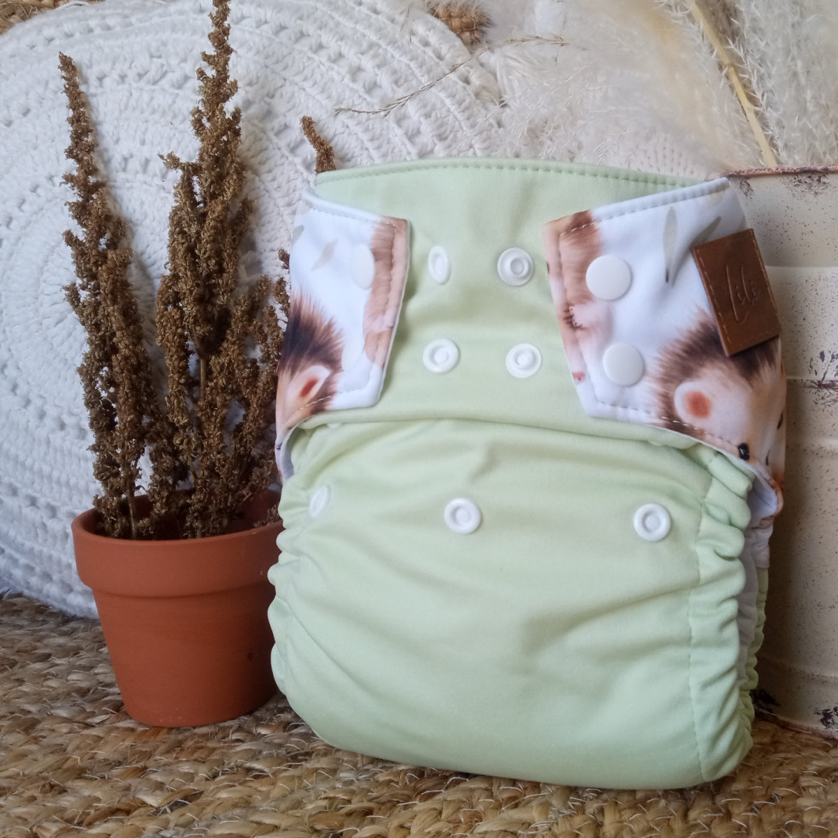 Cloth Diaper | One size | Cute hedgehogs (wrap)