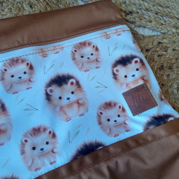 Hanging waterproof bag | Cute hedgehogs