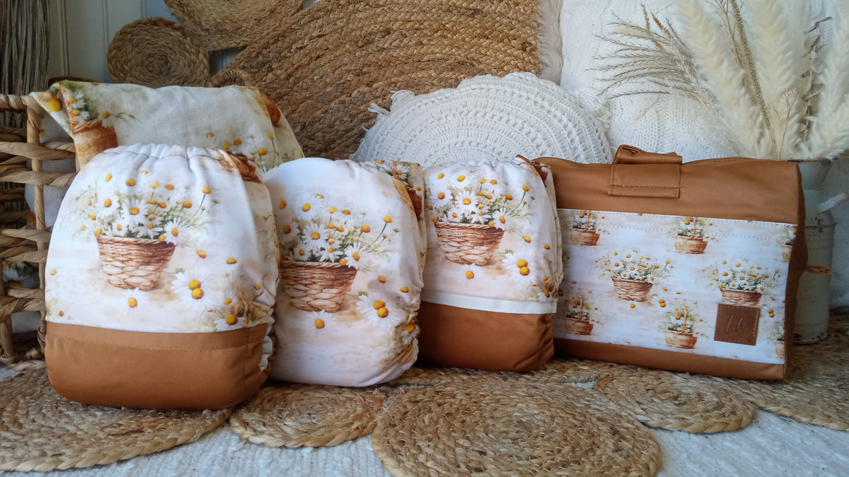 Cloth Diaper | One size | Daisies (wrap)