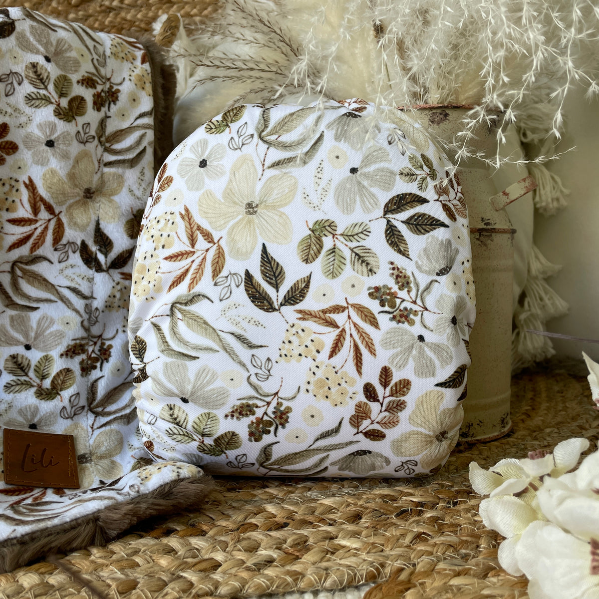 Cloth Diaper | One size | Floral sepia (full print)