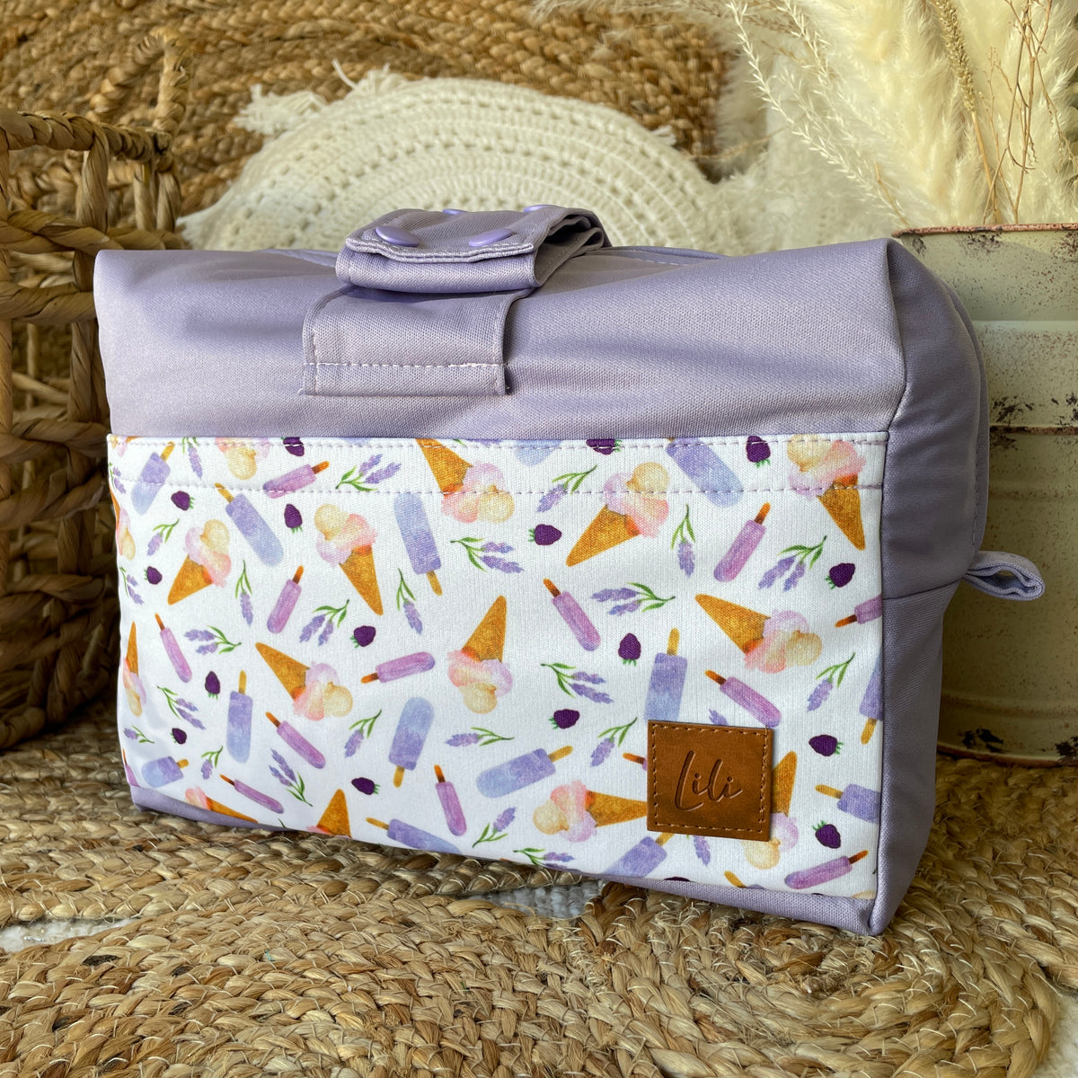 Waterproof LiliPOD bag | Lavender Cream