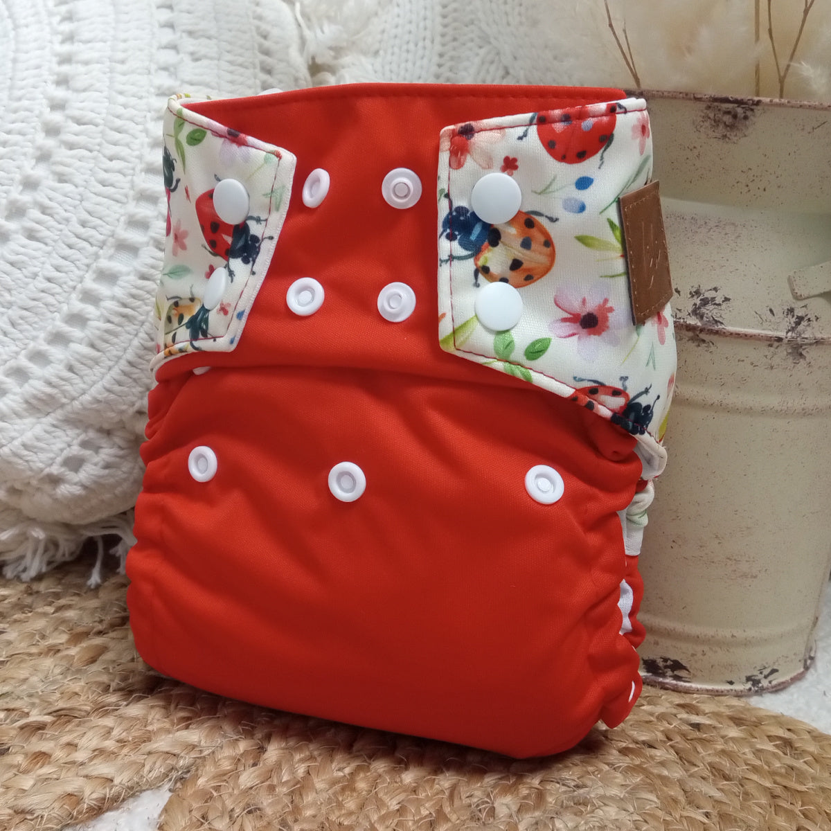 Couche lavable | GRANDE taille | Ladybugs (wrap)