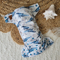 Cloth Diaper | One size | Victorian Whale (full print)