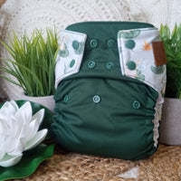 Cloth Diaper | NEWBORN size | Jump, jump little frog  (wrap)