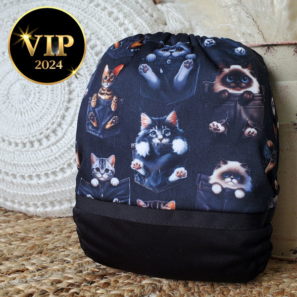 Couche lavable | taille unique | Cats in a pocket (wrap)