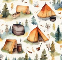 Health book cover | Rustic campsite