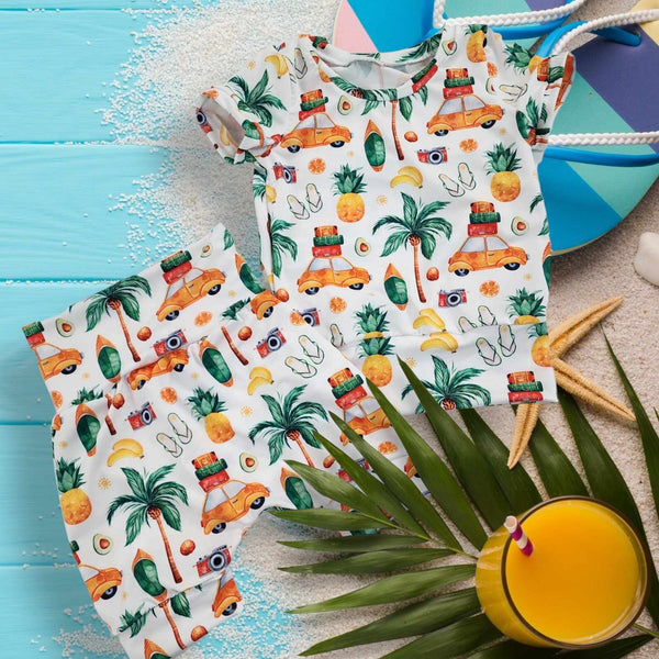 Créations M3 | Chandail maillot de piscine tout motif | Souvenir de vacances (précommande)