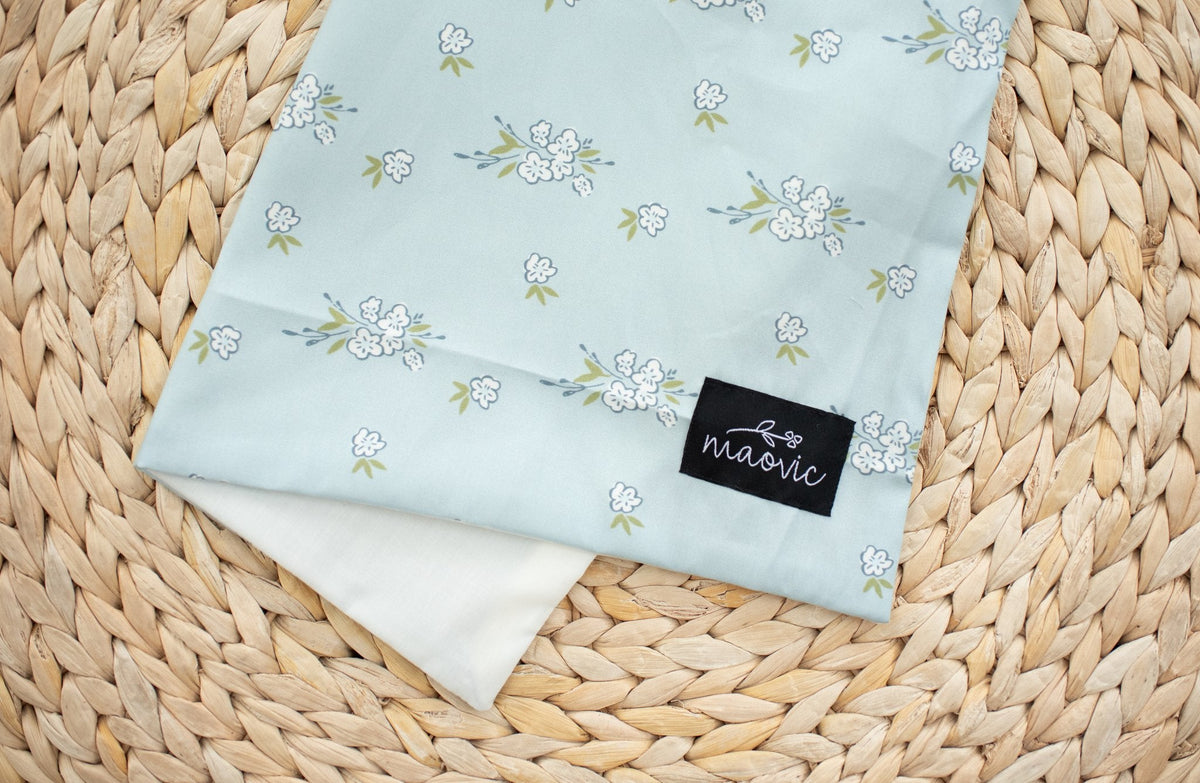 MAOVIC | Housse d'oreiller pour enfant | Fleur Bleue